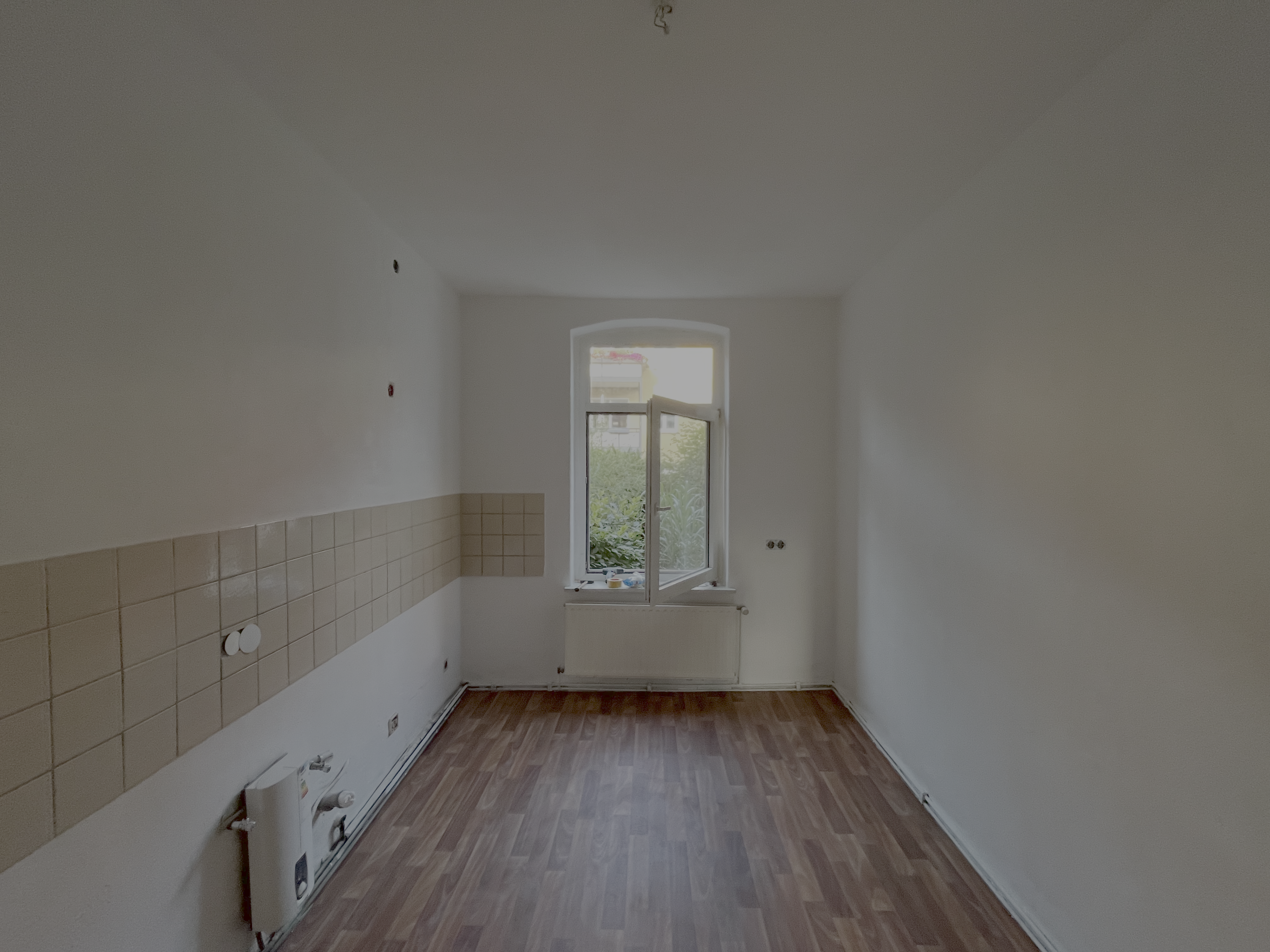 Küche mit boden