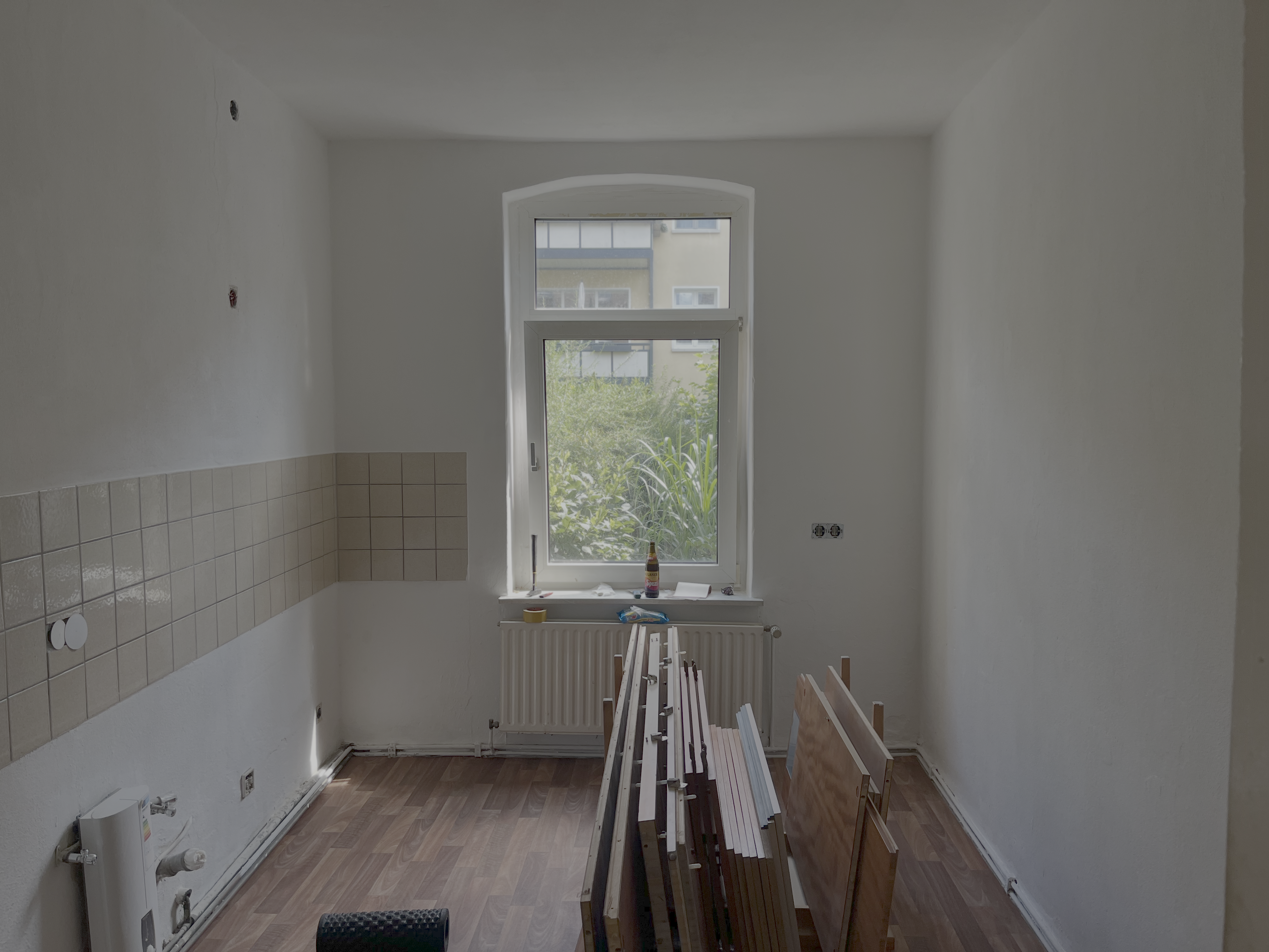 Küche mit Holz
