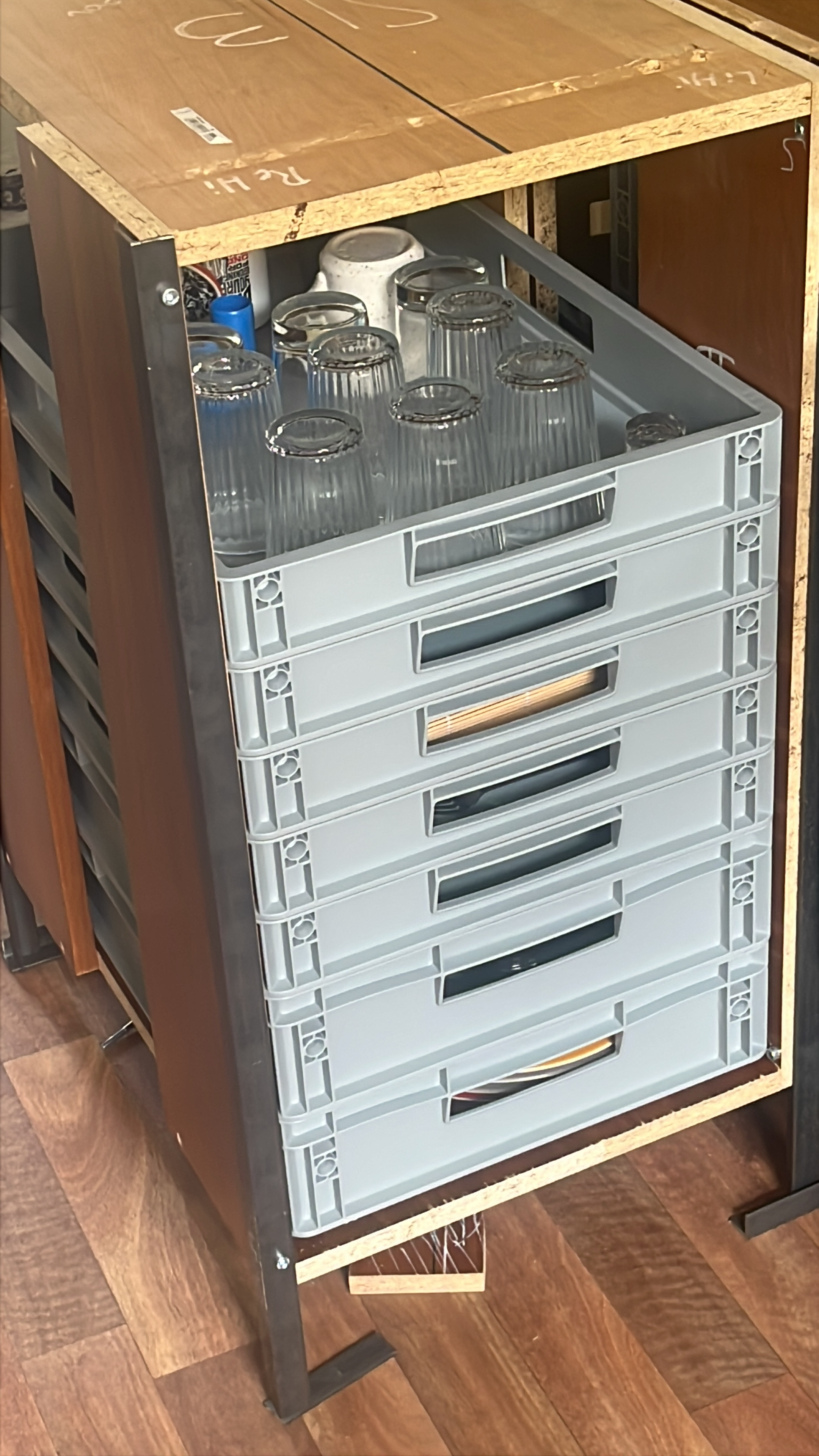 Testfit für Euroboxen